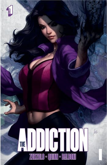 The Addiction cover artwork byStanley 'Artgerm' Lau.