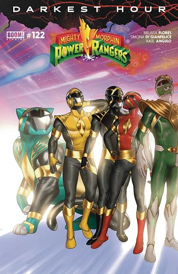 Cover image for MIGHTY MORPHIN POWER RANGERS #122 CVR A CONNECTING VAR