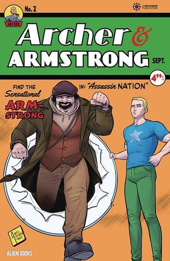 Cover image for ARCHER & ARMSTRONG ASSASSIN NATION #2 (OF 2) CVR B PONCE