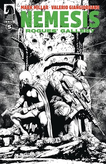 Cover image for NEMESIS ROGUES GALLERY #5 CVR B 10 COPY B&W