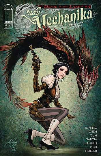 Cover image for LADY MECHANIKA DEVIL IN THE LAKE #4 (OF 4) CVR B OUM