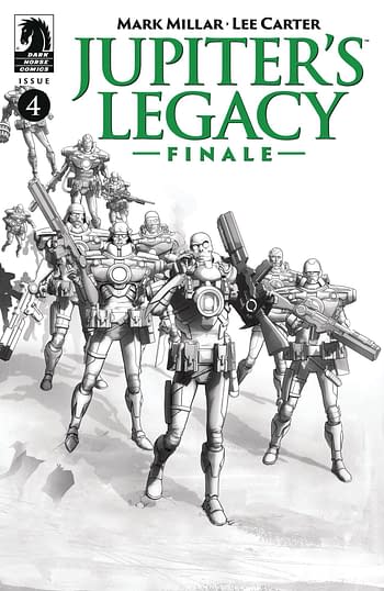 Cover image for JUPITERS LEGACY FINALE #4 CVR B B&W CARTER (MR)