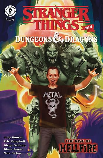 Cover image for STRANGER THINGS D&D RISE OF HELLFIRE #1 CVR C PUEBLAR