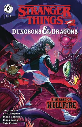 Cover image for STRANGER THINGS D&D RISE OF HELLFIRE #1 CVR E MALAVIA