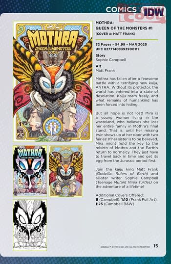 IDW February 2025 Solicits