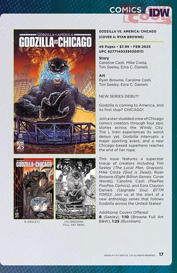 IDW February 2025 Solicits