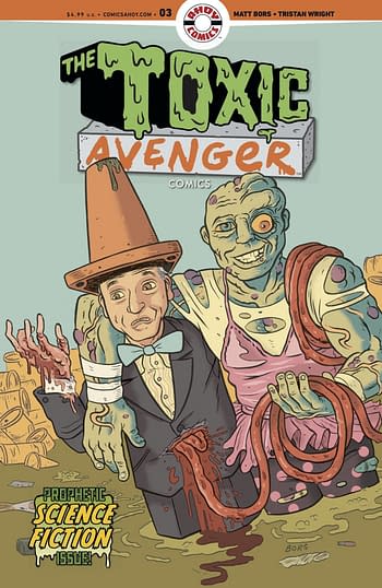 Cover image for TOXIC AVENGER COMICS #3 CVR B 3 COPY INCV BORS (MR)