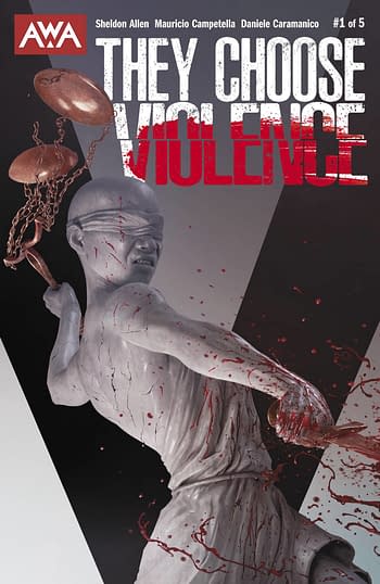Cover image for THEY CHOOSE VIOLENCE #4 (OF 5) CVR A RAHZZAH (MR)