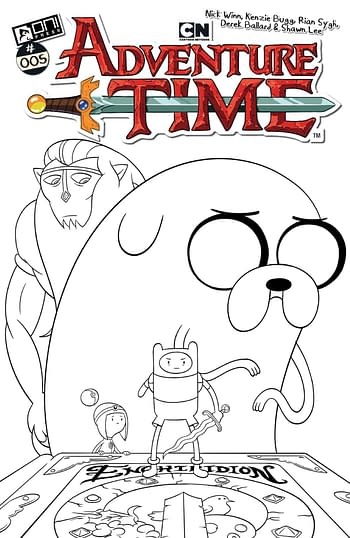 Cover image for ADVENTURE TIME (2025) #5 CVR F 50 COPY INCV B&W WINN