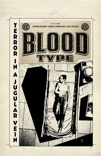 Cover image for EC BLOOD TYPE #4 (OF 4) CVR D 20 COPY INCV SORRENTINO B&W (M