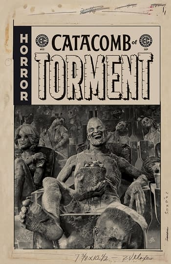 Cover image for EC CATACOMB OF TORMENT #3 CVR D 20 COPY INCV BARENDS BW (MR)