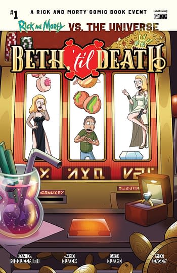 Cover image for RICK AND MORTY VS THE UNIVERSE BETH TIL DEATH #1 50 COPY (MR
