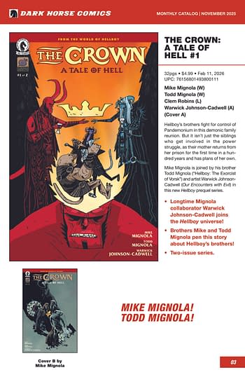 Dark Horse February 2026 Full Solicits And Solicitations