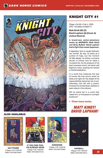 Dark Horse February 2026 Full Solicits And Solicitations