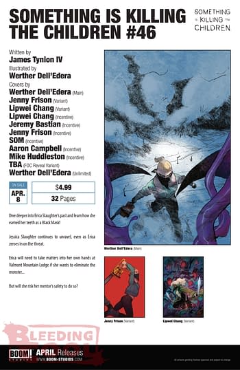 Boom Studios April 2026 Full Solicits