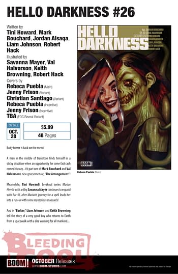 Exclusive: Boom Studios Official Full October 2026 Solicitations