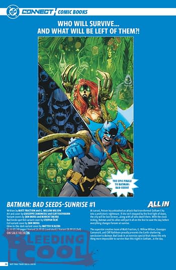Official: DC Comic Full October 2026 Solicits And Solicitations