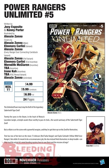 Exclusive: Boom Studios November 2026 Solicits