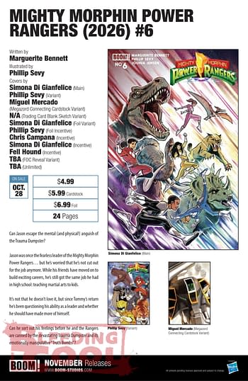 Exclusive: Boom Studios November 2026 Solicits