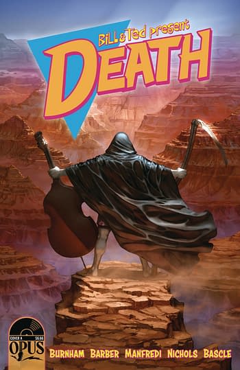 Cover image for BILL & TED PRESENT DEATH ONE SHOT CVR A CHRISTENSEN