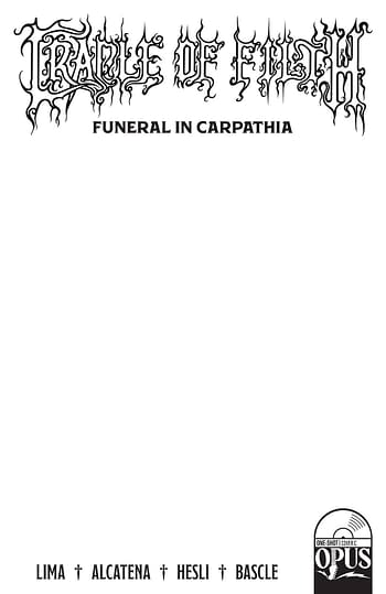 Cover image for CRADLE OF FILTH CARPATHIA ONE SHOT CVR C BLANK SKETCH