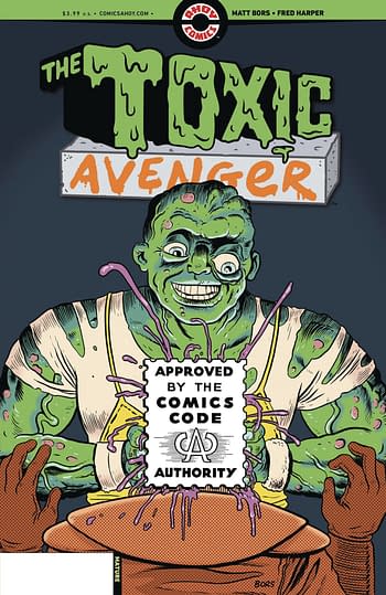 Cover image for TOXIC AVENGER #3 (OF 5) CVR B 3 COPY INCV BORS (MR)