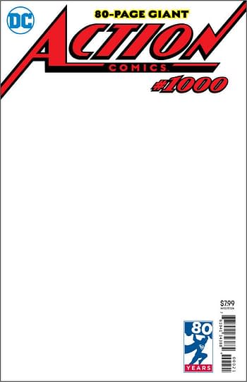 The Only Action Comics #1000 Copies That Haven't Sold Out Are Jim Lee's Cover and the Blank Variant