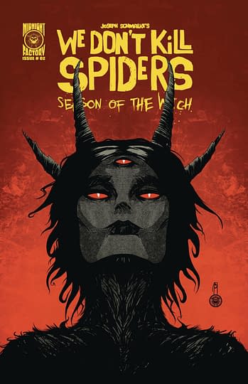 Cover image for WE DONT KILL SPIDERS SEASON OF WITCH #2 CVR A J SCHMALKE