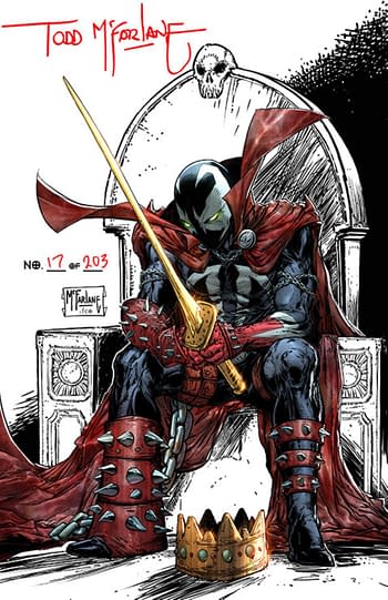 Todd McFarlane Signs And Numbers King Spawn #1 1:250 Variant Covers