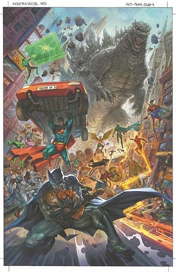 Sneak Peek At Superman Hitting Godzilla In New DC Comic