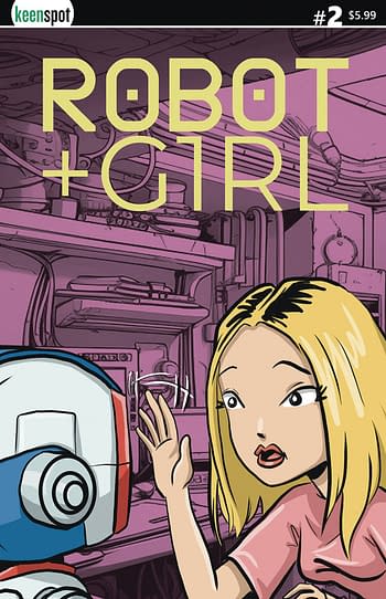 Cover image for ROBOT + GIRL #2 CVR A MIKE WHITE