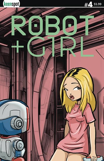 Cover image for ROBOT + GIRL #4 CVR A MIKE WHITE