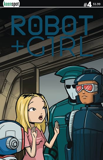 Cover image for ROBOT + GIRL #4 CVR B MIKE WHITE