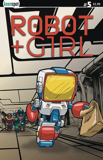 Cover image for ROBOT + GIRL #5 CVR A MIKE WHITE