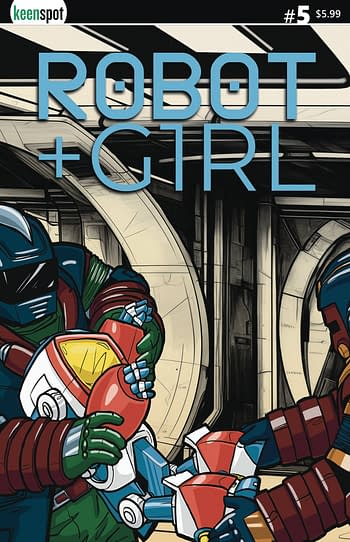 Cover image for ROBOT + GIRL #5 CVR B MIKE WHITE