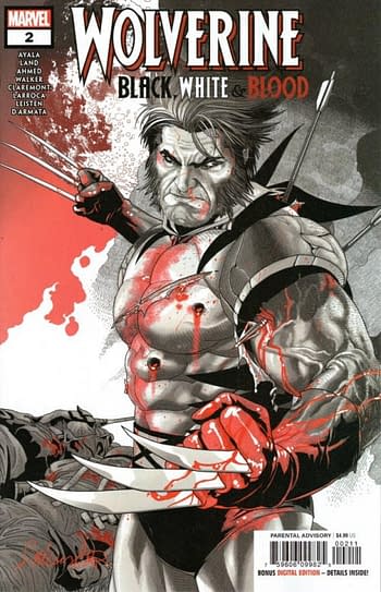 Secret Variant For Wolverine: Black White And Blood #2 This Wednesday