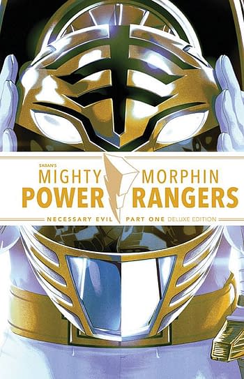 Cover image for MIGHTY MORPHIN POWER RANGERS NECESSARY EVIL DLX ED HC PT 01