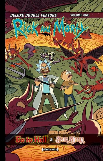 Cover image for RICK & MORTY DLX DOUBLE FEATURE HC VOL 01 (MR)