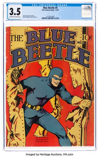 Blue Beetle's 1940 Radio Show-Inspired Comic Book Power-Up, at Auction