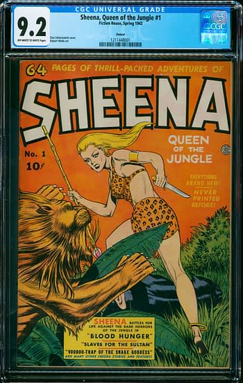 Sheena, Queen of the Jungle #1, Fiction House 1942.