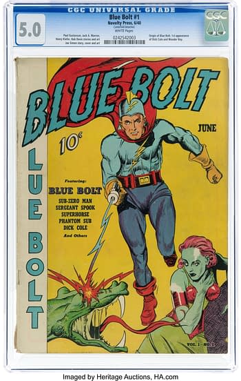 Blue Bolt #1 (Novelty Press, 1940)