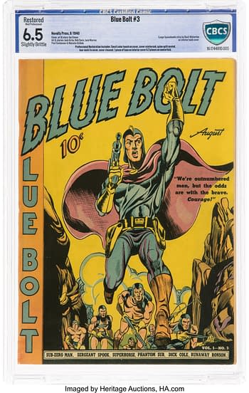 Blue Bolt #3 (Novelty Press, 1940)