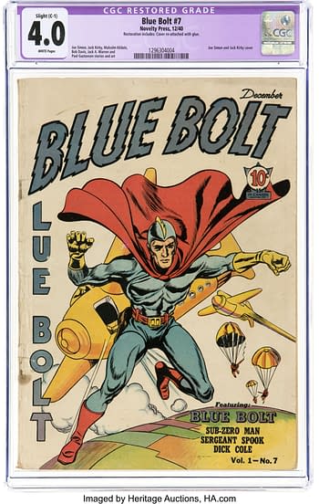 Blue Bolt #7 (Novelty Press, 1940)