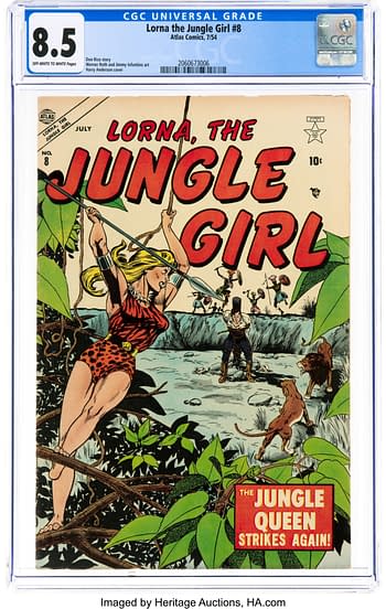 Lorna the Jungle Girl #8 (Atlas, 1954)