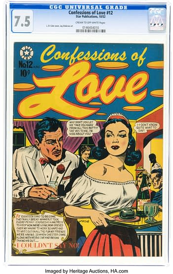 L.B Cole cover on Confessions of Love #12 (Star Publications, 1952)