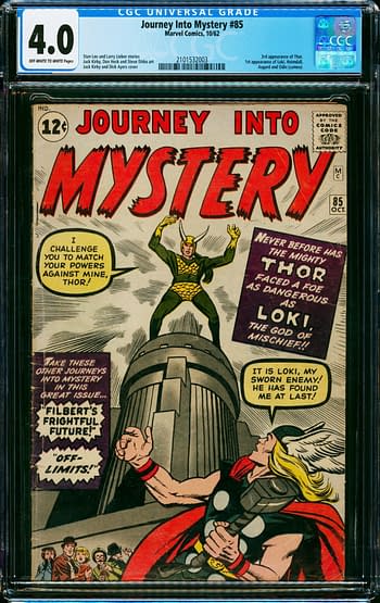 4 Copies of Loki First Appearance at Auction, Journey Into Mystery #85