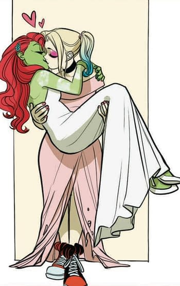 Harley Quinn and Poison Ivy in their Weddimg Dresses