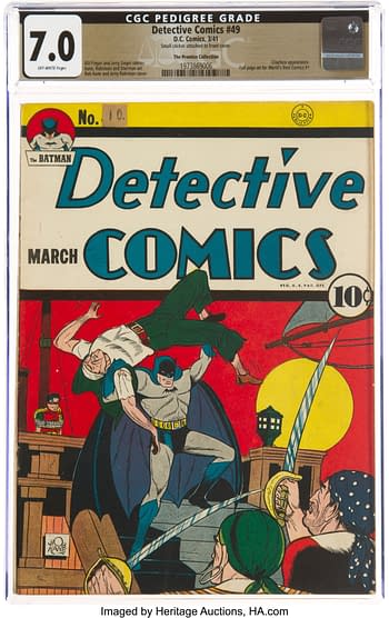 Detective Comics #49 The Promise Collection Pedigree (DC, 1941) CGC FN/VF 7.0 Off-white pages