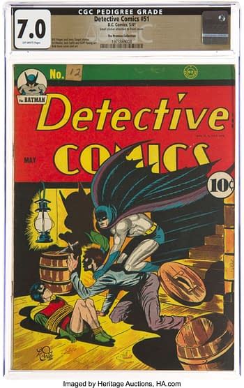 Detective Comics #51 The Promise Collection Pedigree (DC, 1941) CGC FN/VF 7.0 Off-white pages