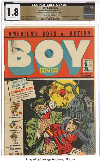 Boy Comics #6 The Promise Collection Pedigree (Lev Gleason, 1942) CGC GD- 1.8 Off-white pages